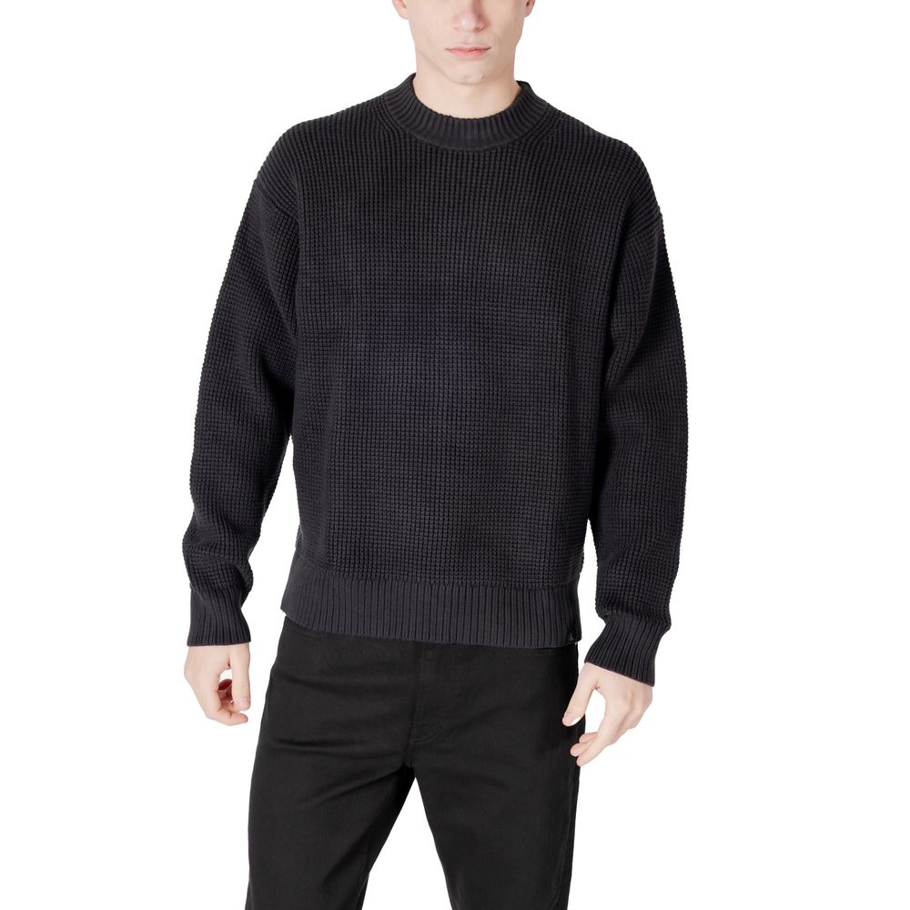 Calvin Klein Jeans Black Organic Cotton Chunky Jumper
