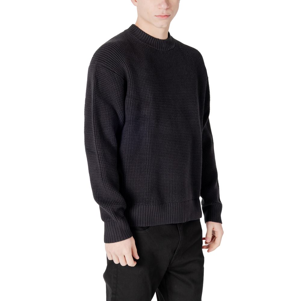 Calvin Klein Jeans Black Organic Cotton Chunky Jumper