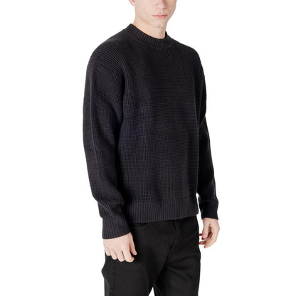 Calvin Klein Jeans Black Organic Cotton Chunky Jumper