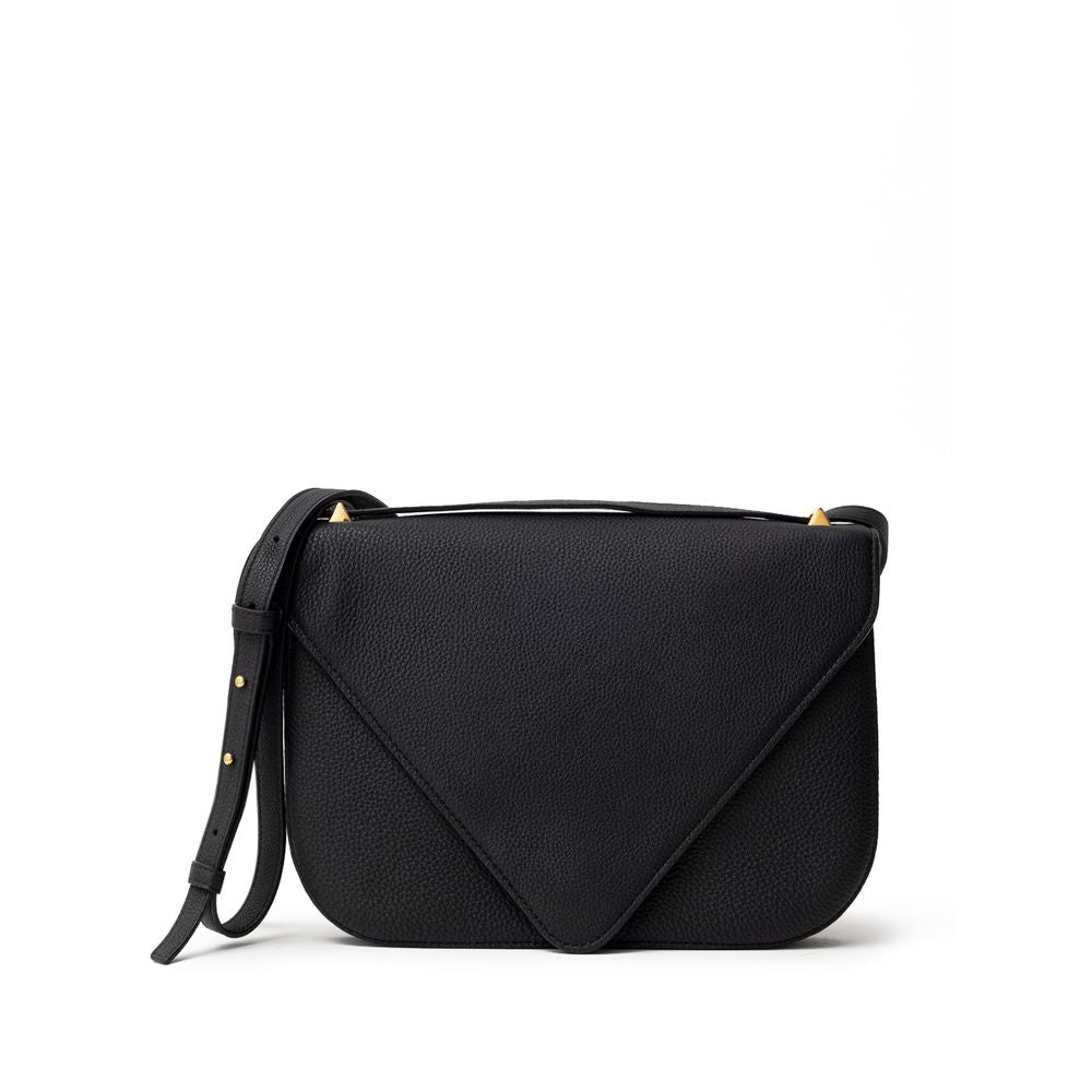Bottega Veneta Black Leather Shoulder Bag - Timeless Elegance