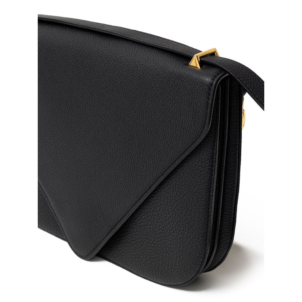 Bottega Veneta Black Leather Shoulder Bag - Timeless Elegance