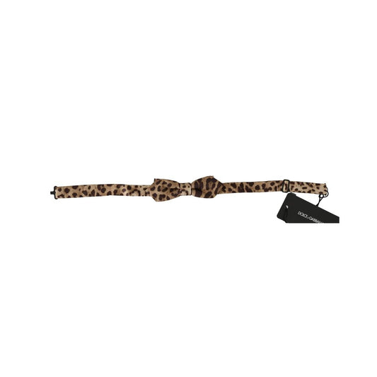 Dolce & Gabbana Brown Silk Bow Tie