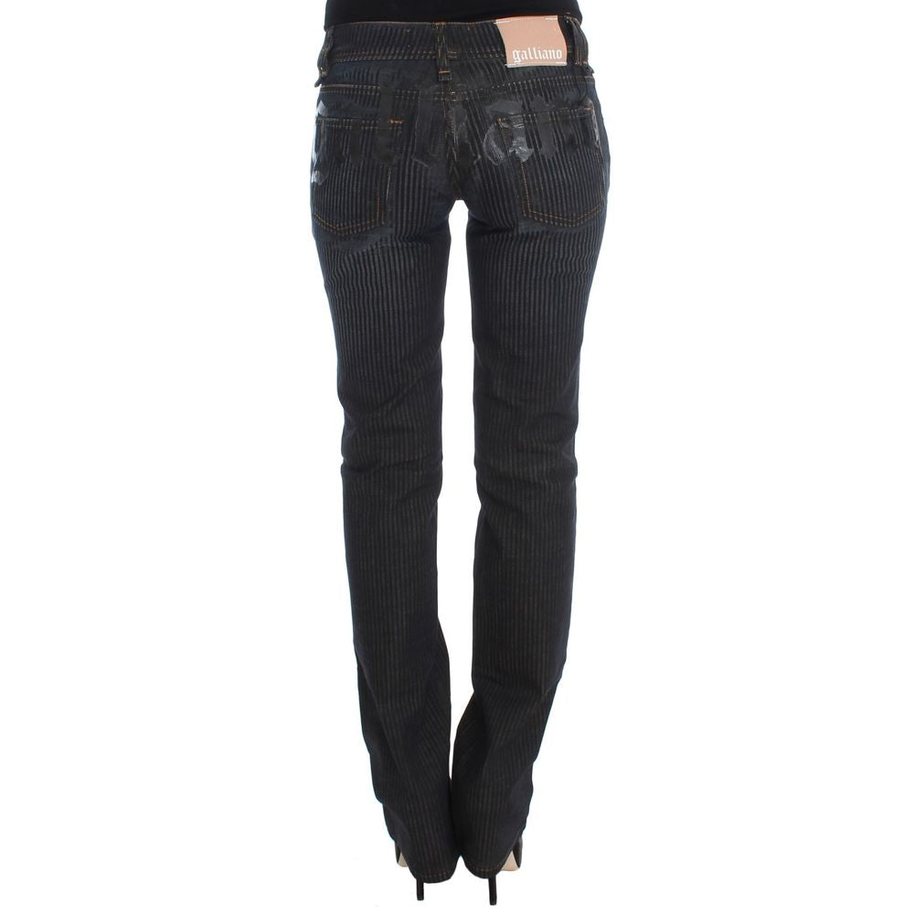 John Galliano Blue Cotton Jeans for Women