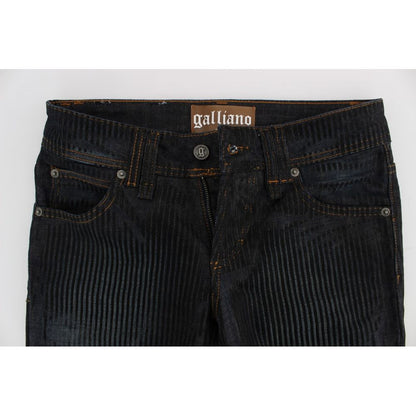 John Galliano Blue Cotton Jeans for Women
