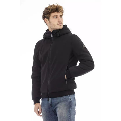 Baldinini Trend Black Hooded Jacket for Men