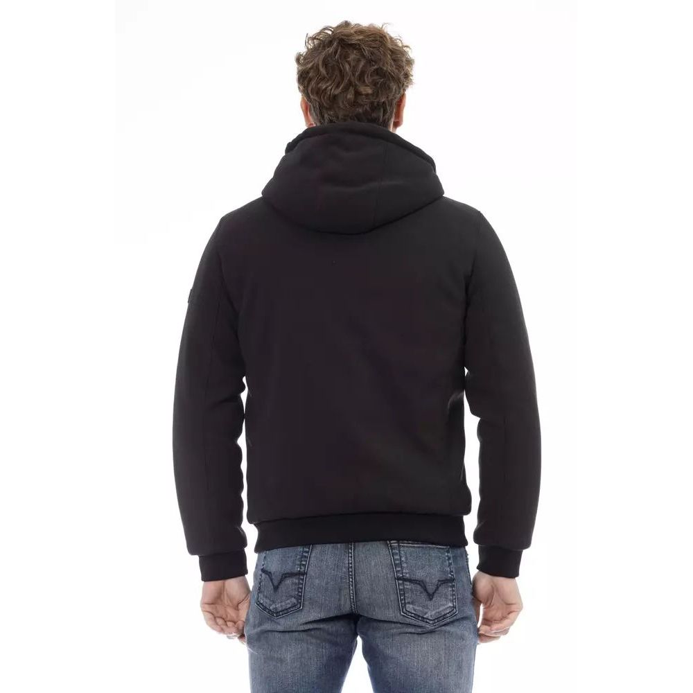 Baldinini Trend Black Hooded Jacket for Men