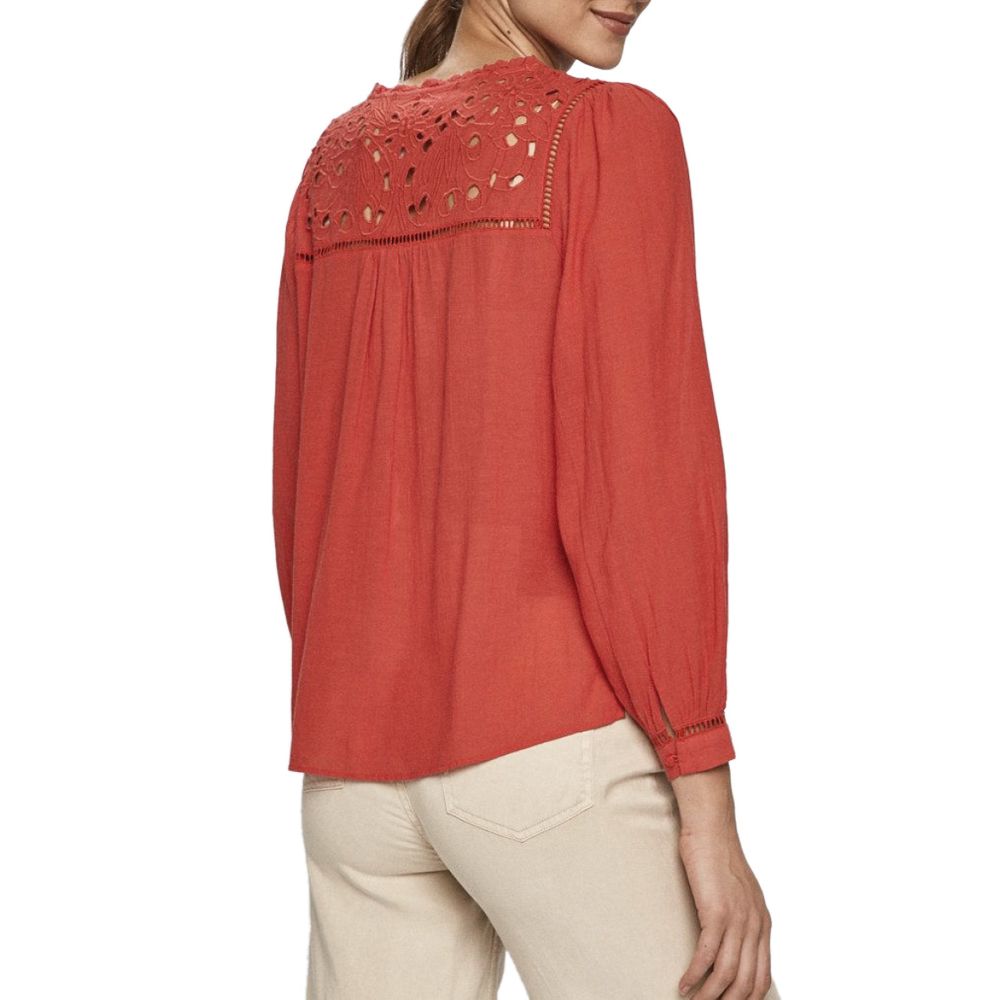 Pepe Jeans Red Viscose Shirt for Women