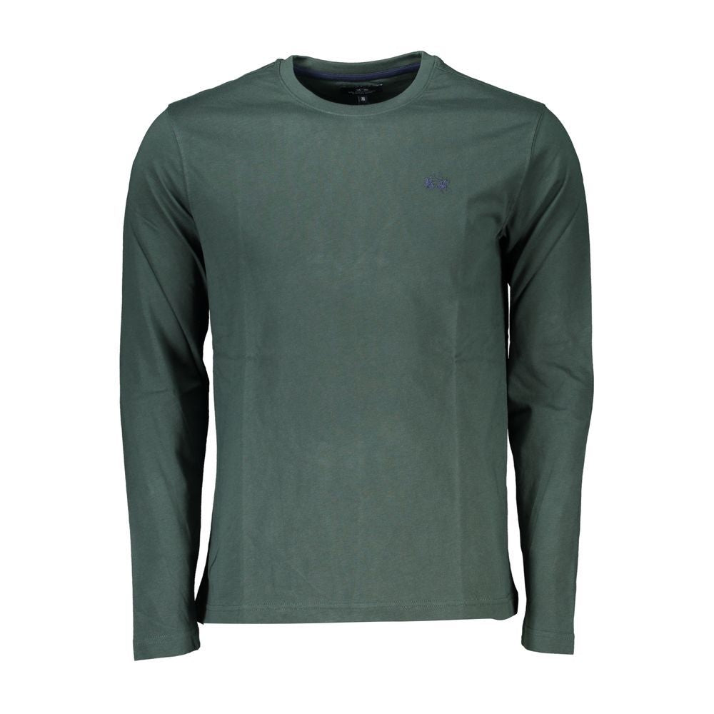 La Martina Green Cotton T-Shirt for Men