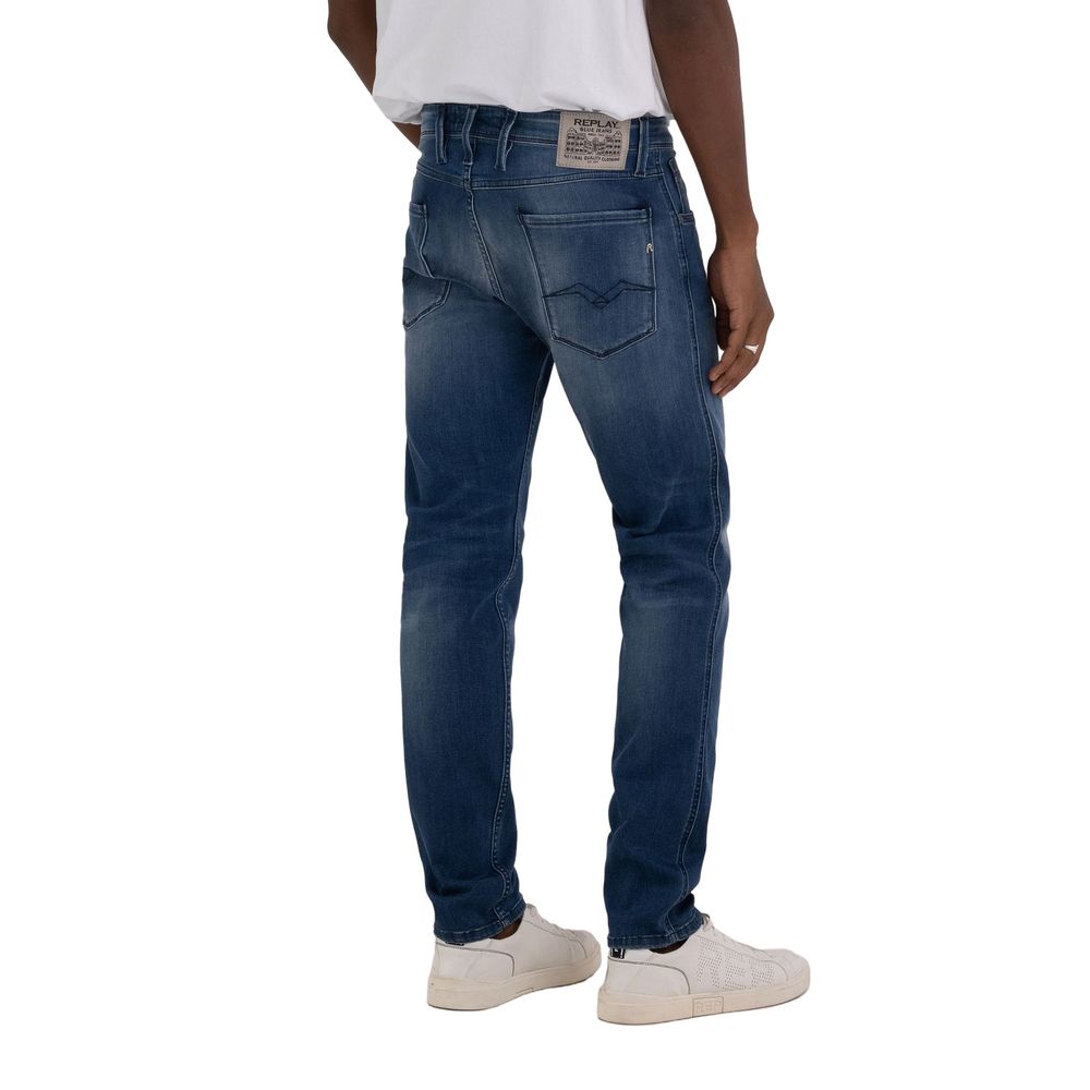 Replay Blue Cotton Jeans & Pant for Men