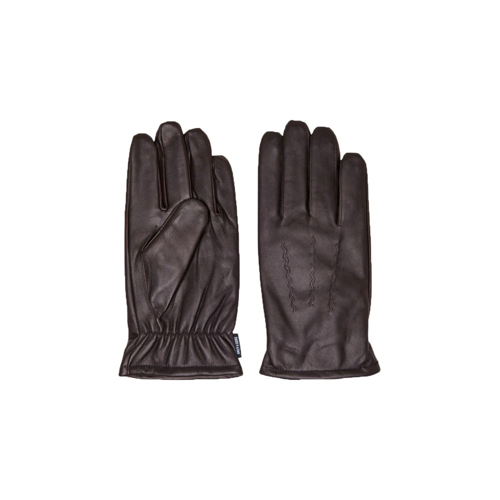 Only & Sons Brown Leather Glove - Classic Elegance for Fall/Winter