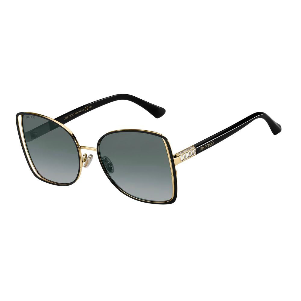 Jimmy Choo Women’s Bicolor Metal Sunglasses – Black and Gold Frames