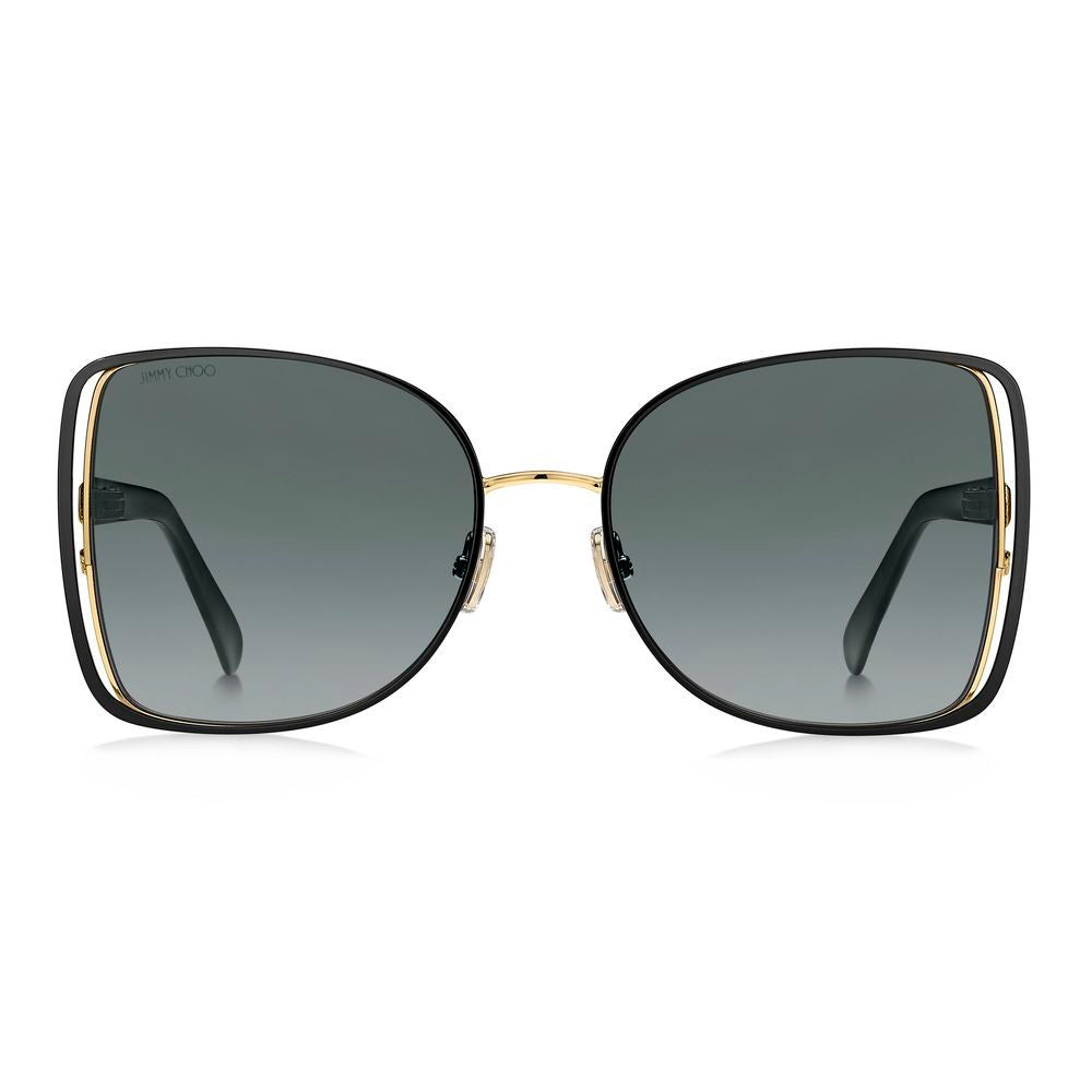 Jimmy Choo Women’s Bicolor Metal Sunglasses – Black and Gold Frames