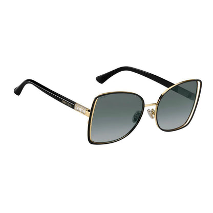 Jimmy Choo Women’s Bicolor Metal Sunglasses – Black and Gold Frames