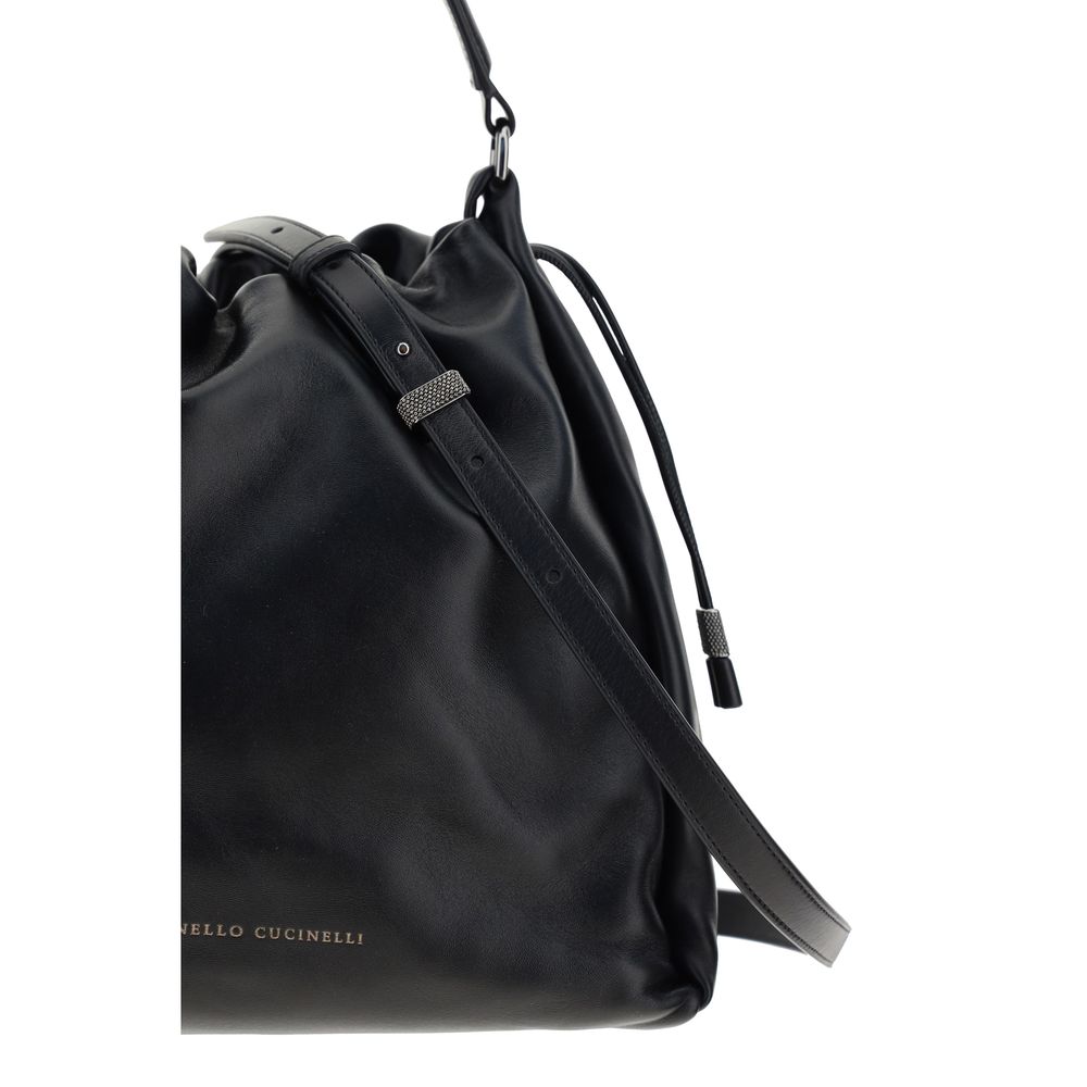 Brunello Cucinelli Leather Shoulder Bag