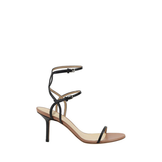 Francesco Russo Elegant Leather Ankle Strap Sandals