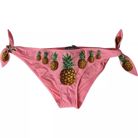 Dolce & Gabbana Pink Pineapple Bikini Bottom