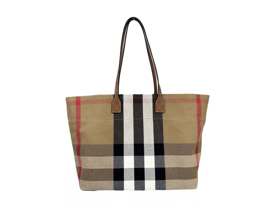 Burberry Medium London Check Tote Bag