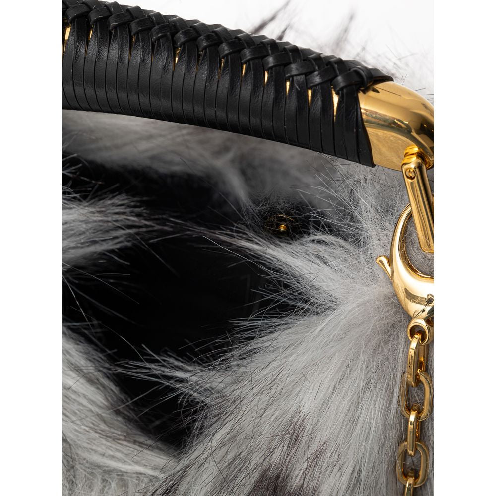 Tom Ford Gray Leather Handbag - Timeless Elegance Redefined