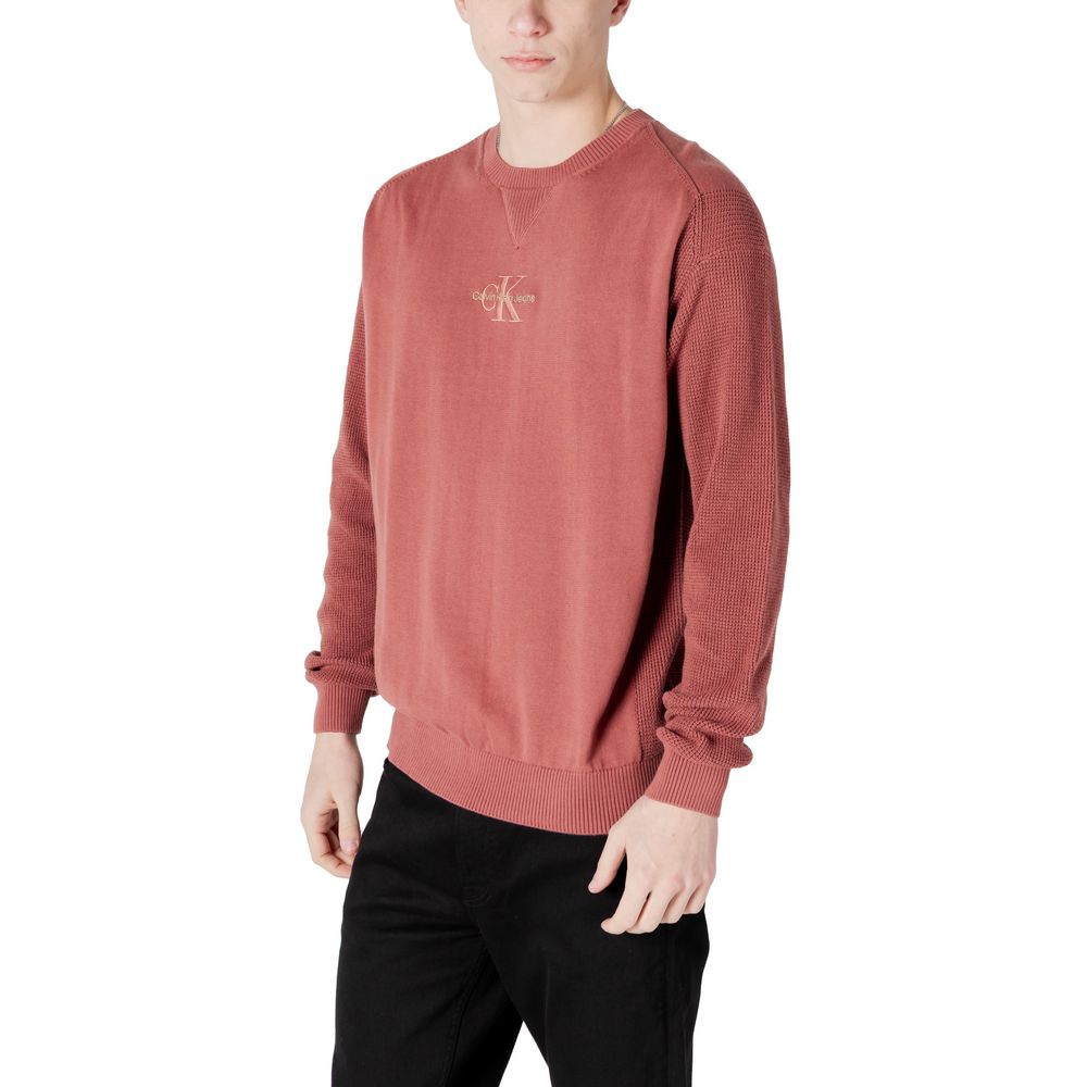 Calvin Klein Jeans Red Cotton Sweater for Men