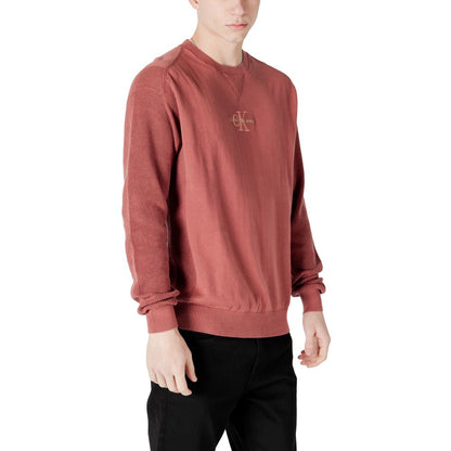 Calvin Klein Jeans Red Cotton Sweater for Men