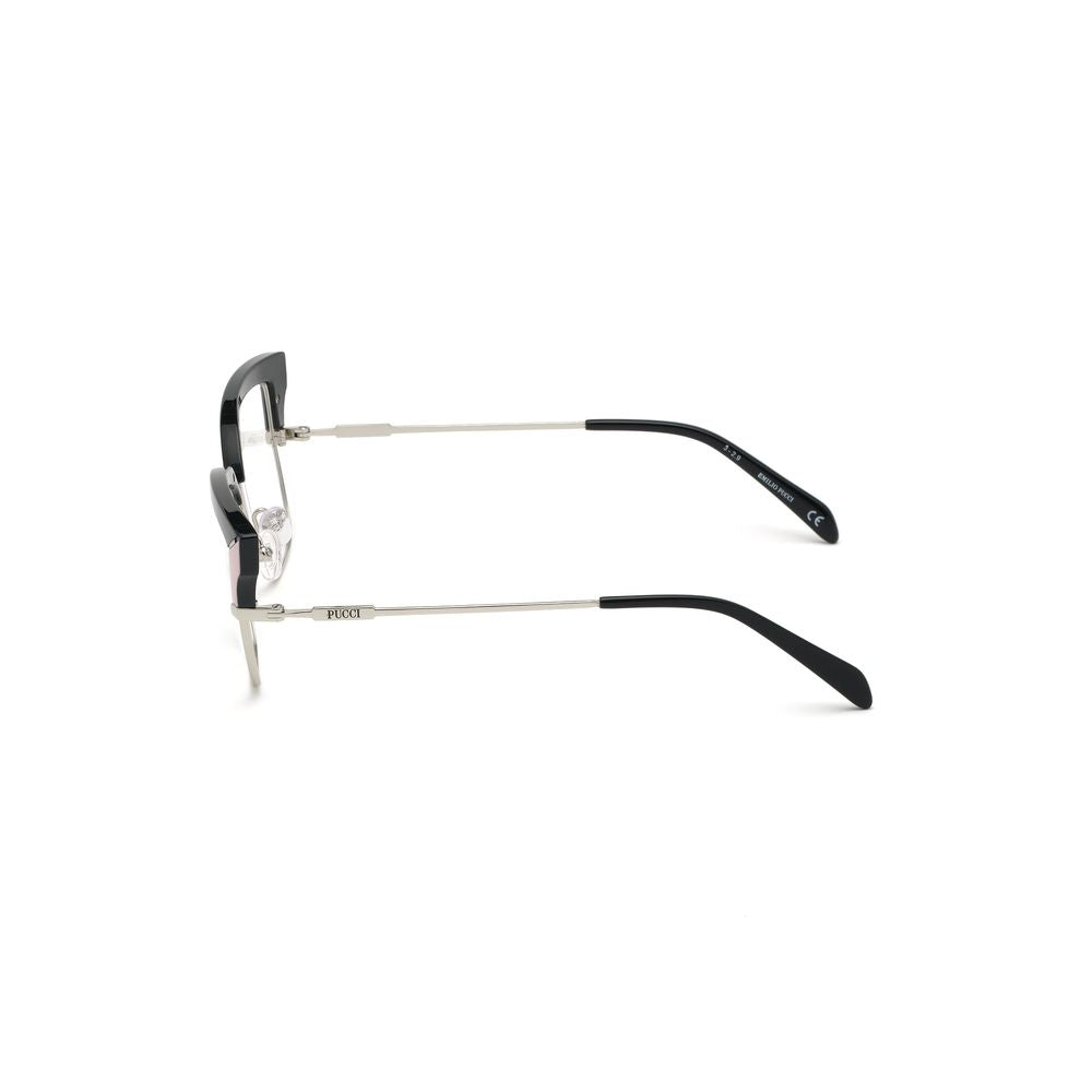 Emilio Pucci Women’s Black Metal Optical Glasses – EP5147, 55mm