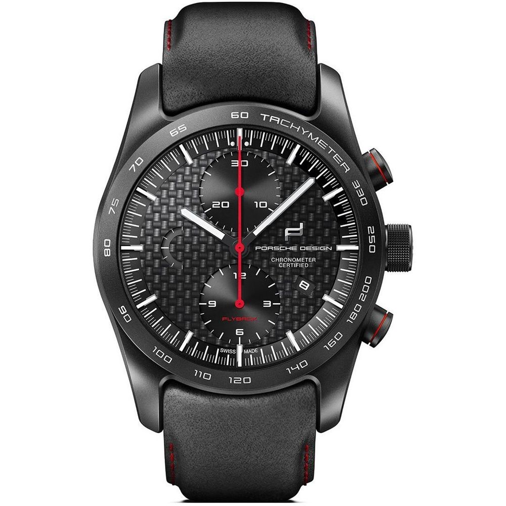 Porsche Design Chronotimer Series 1 Flyback – Black Leather & Titanium