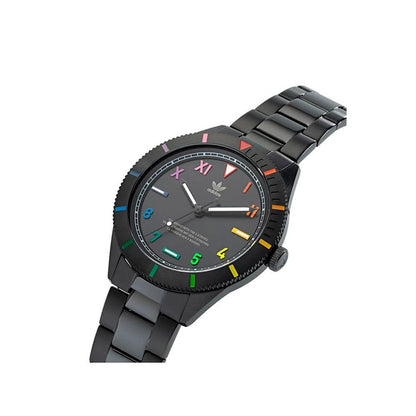 Adidas Black Stainless Steel Quartz Sports Watch