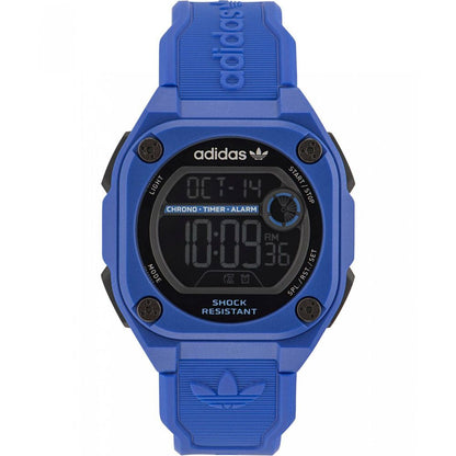 Adidas Blue Silicone Quartz Sports Watch