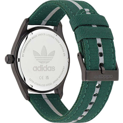 Adidas Green Fabric Quartz Analog Sports Watch
