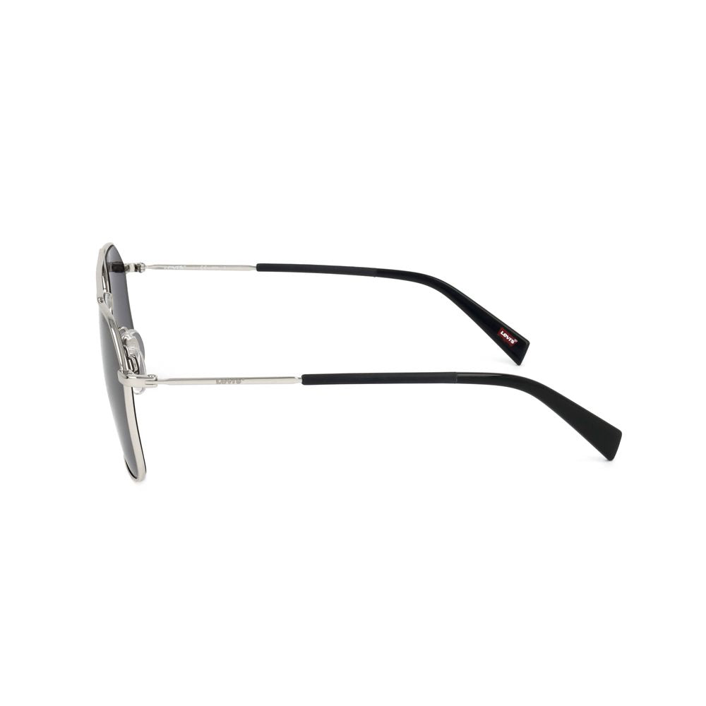 Levi's Unisex Sunglasses – Black Metal Frame with Grey Lenses, 58mm