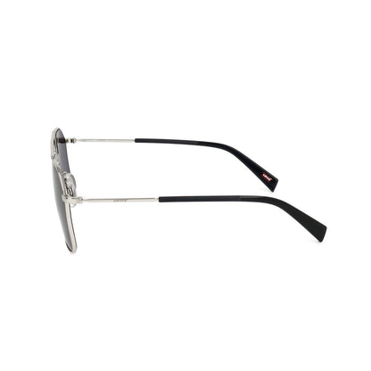Levi's Unisex Sunglasses – Black Metal Frame with Grey Lenses, 58mm