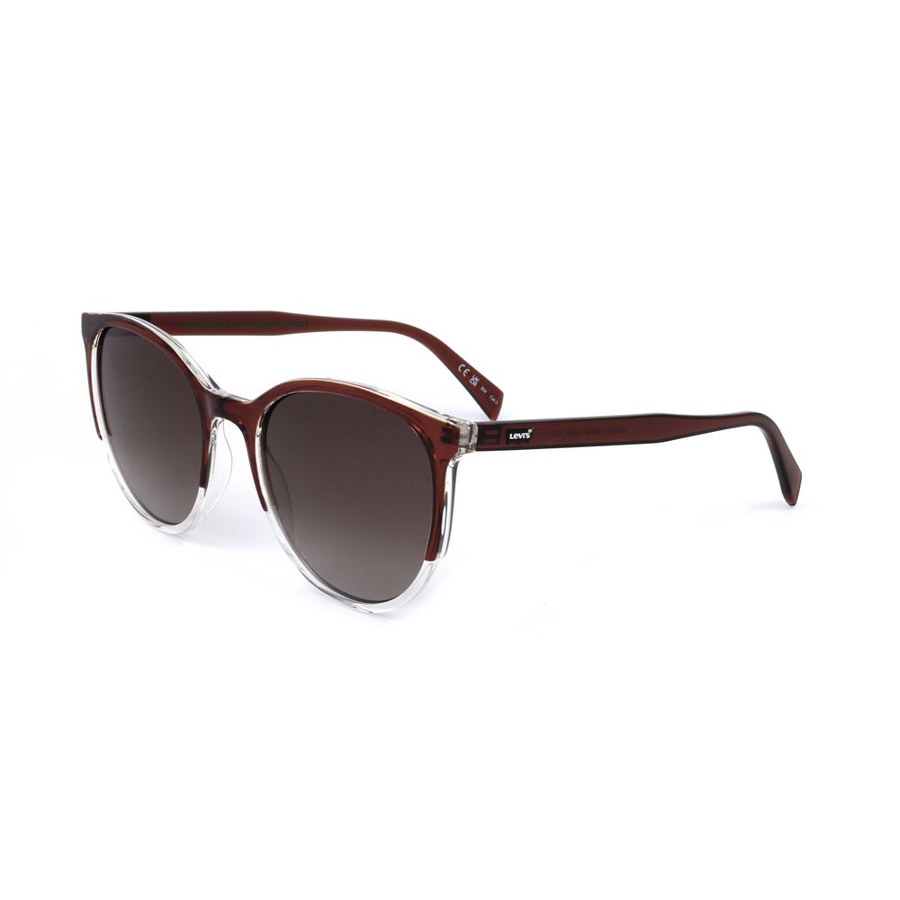 Levi's Women’s Sunglasses – Black Resin Frame with Brown Lenses, 56mm