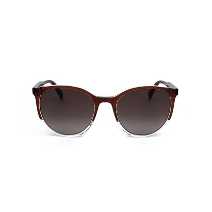 Levi's Women’s Sunglasses – Black Resin Frame with Brown Lenses, 56mm