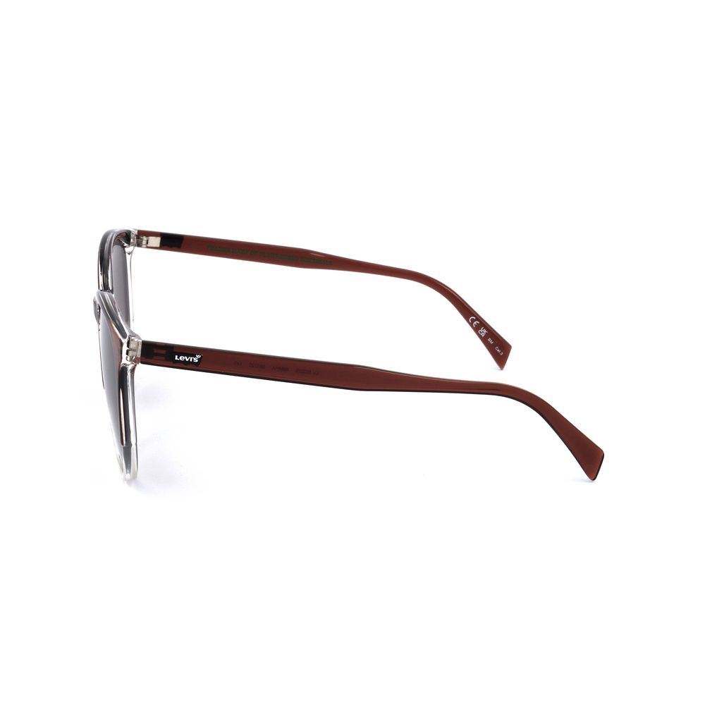 Levi's Women’s Sunglasses – Black Resin Frame with Brown Lenses, 56mm