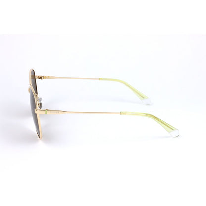 Polaroid Unisex Sunglasses – Golden Metal Frame with Brown Lenses, 60mm