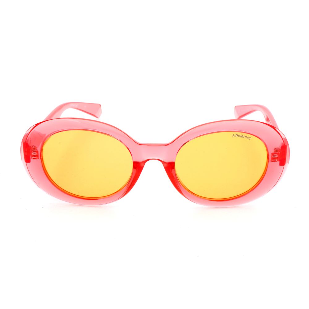 Polaroid Women’s Sunglasses – Pink Multicolor Resin Frame, 52mm