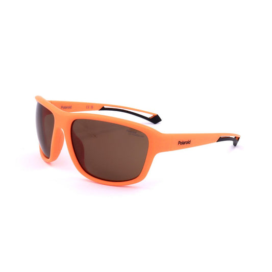 Polaroid Unisex Sunglasses – Orange Resin Frame with Polarized Lenses