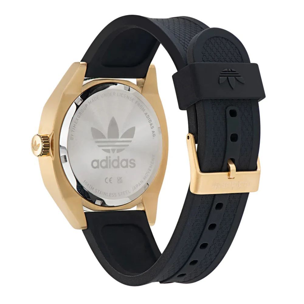 Adidas Black Silicone Quartz Watch Edition One