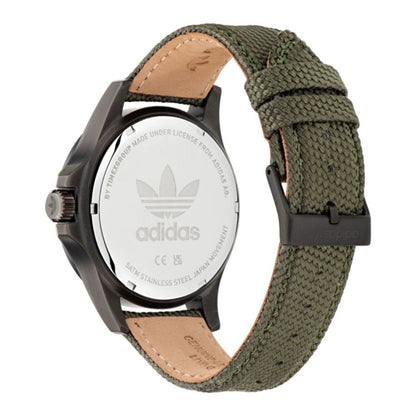 Adidas Green Fabric Quartz Sports Watch