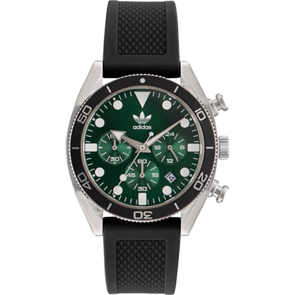 Adidas Black Silicone Analogue Quartz Watch