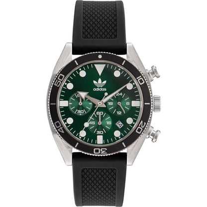 Adidas Black Silicone Analogue Quartz Watch