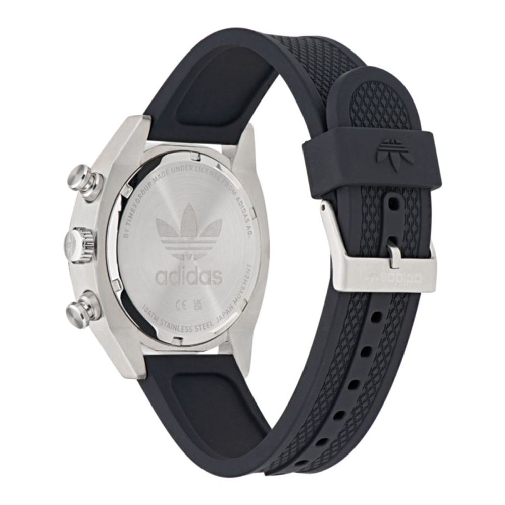 Adidas Black Silicone Analogue Quartz Watch
