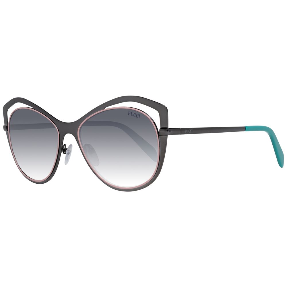 Emilio Pucci Women's Grey Plastic Sunglasses – Stylish and Protective, 56mm
