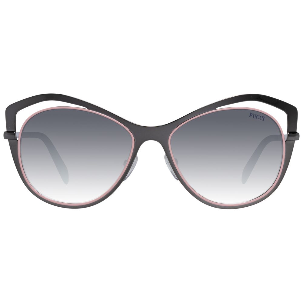 Emilio Pucci Women's Grey Plastic Sunglasses – Stylish and Protective, 56mm