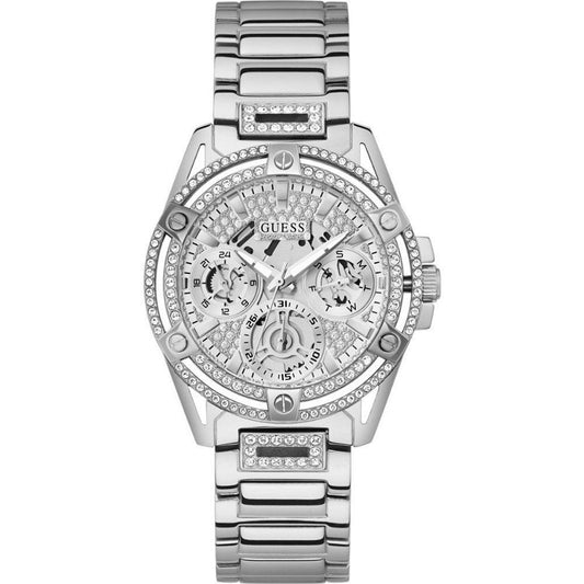 Guess Men’s Watch, Analog Dial, Grey Stainless Steel