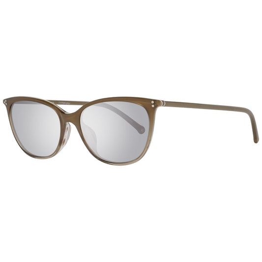 Hally&Son Unisex Brown Plastic Sunglasses – Stylish UV Protection