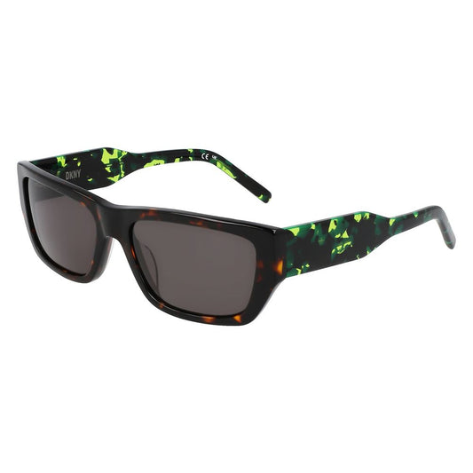 DKNY Women’s Brown Acetate Sunglasses – Chic Oversized Style