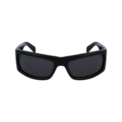 Ferragamo Unisex Sunglasses – Black Acetate Frame, 63mm