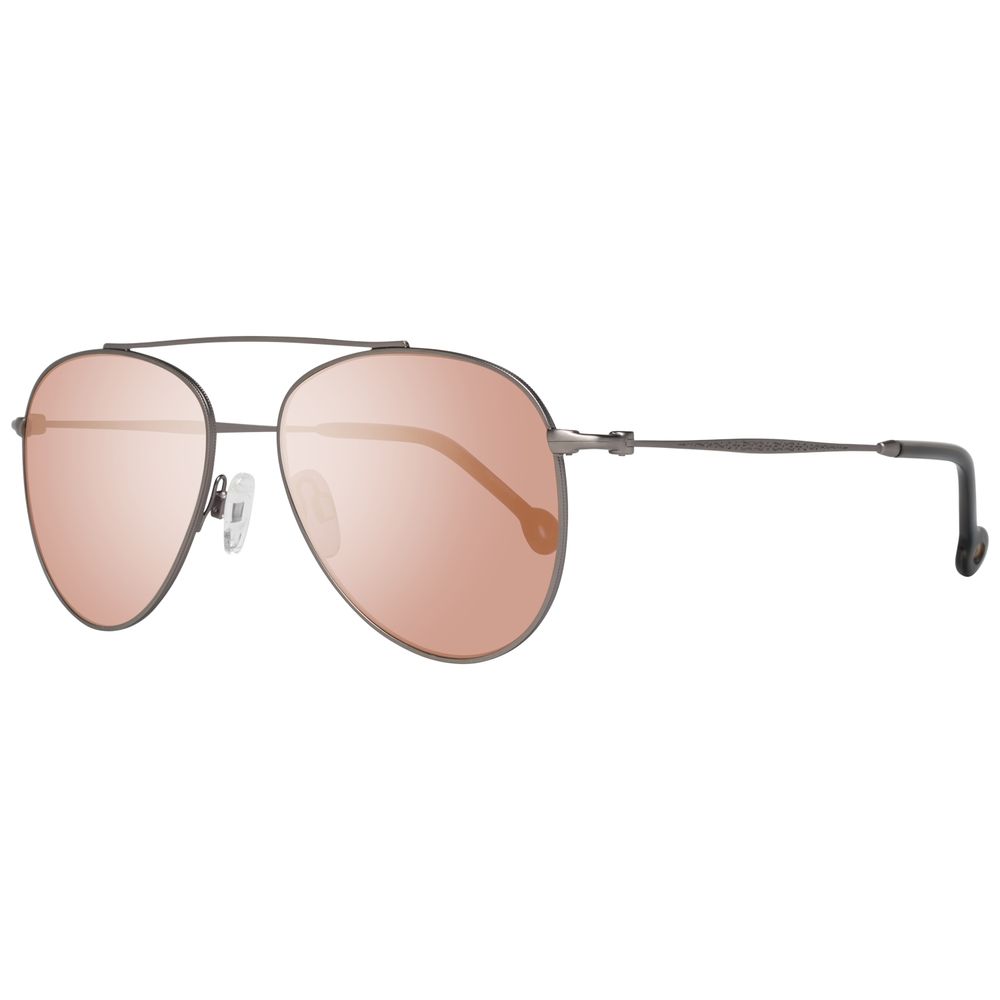 Hally&Son Unisex Sunglasses – Grey Metal Frame, Category 3 Lenses