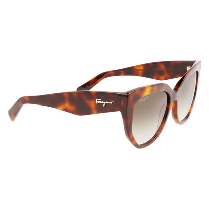 Ferragamo Women's Sunglasses – Brown Acetate Square Frame, 56mm